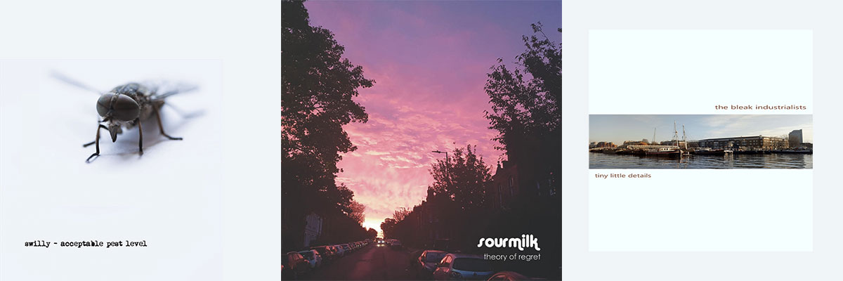 The Bleak Industrialists, swilly & sourmilk new albums on Ombrelle Concrète
